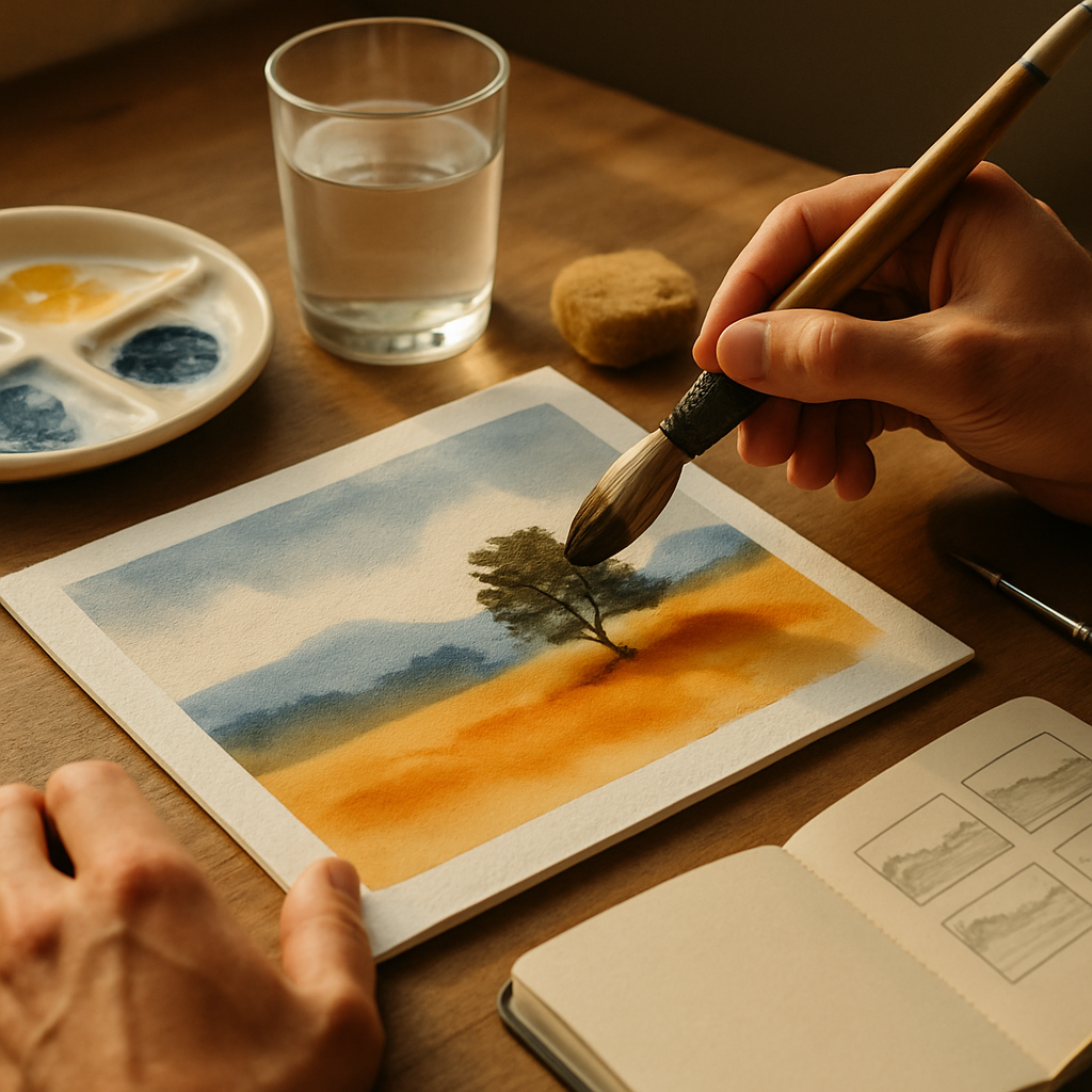 Landschaft Aquarell Stil lernen mit Brenton Holmes 8ef979ea 20ee 4045 b780 35feb86ec683