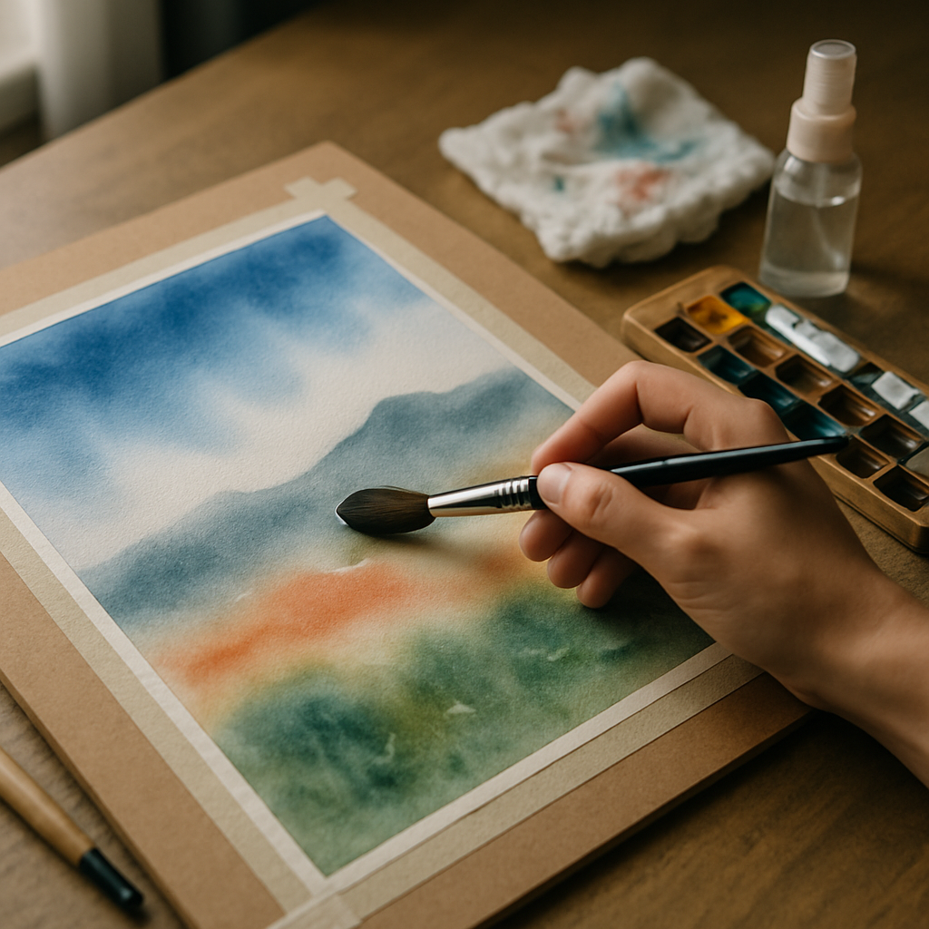 Nass in Nass: Aquarelltechnik von Brenton Holmes d922fcd8 d36f 411b 911b aee535455d41